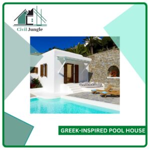 Greek-Inspired Pool House