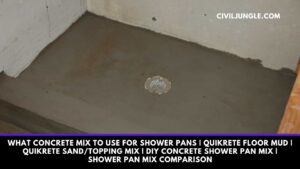 What Concrete Mix To Use For Shower Pans | Quikrete Floor Mud | Quikrete Sand/Topping Mix | DIY Concrete Shower Pan Mix | Shower Pan Mix Comparison