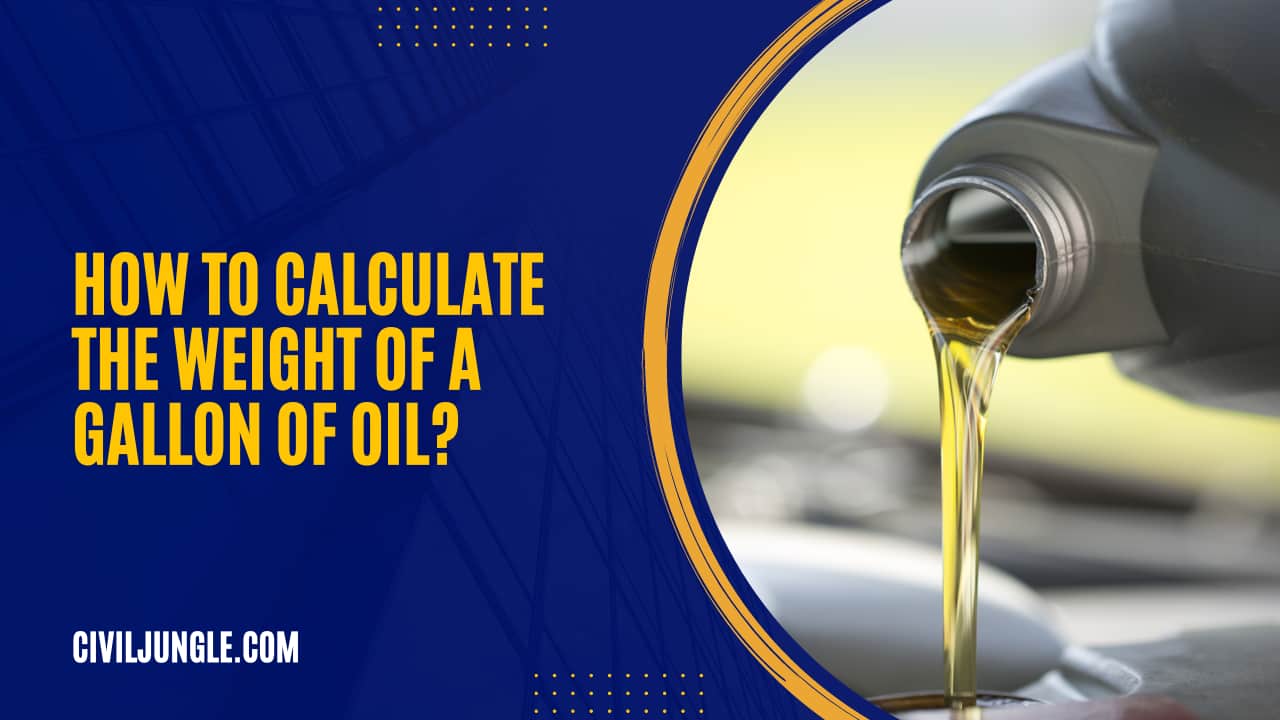 How to Calculate the Weight of a Gallon of Oil?