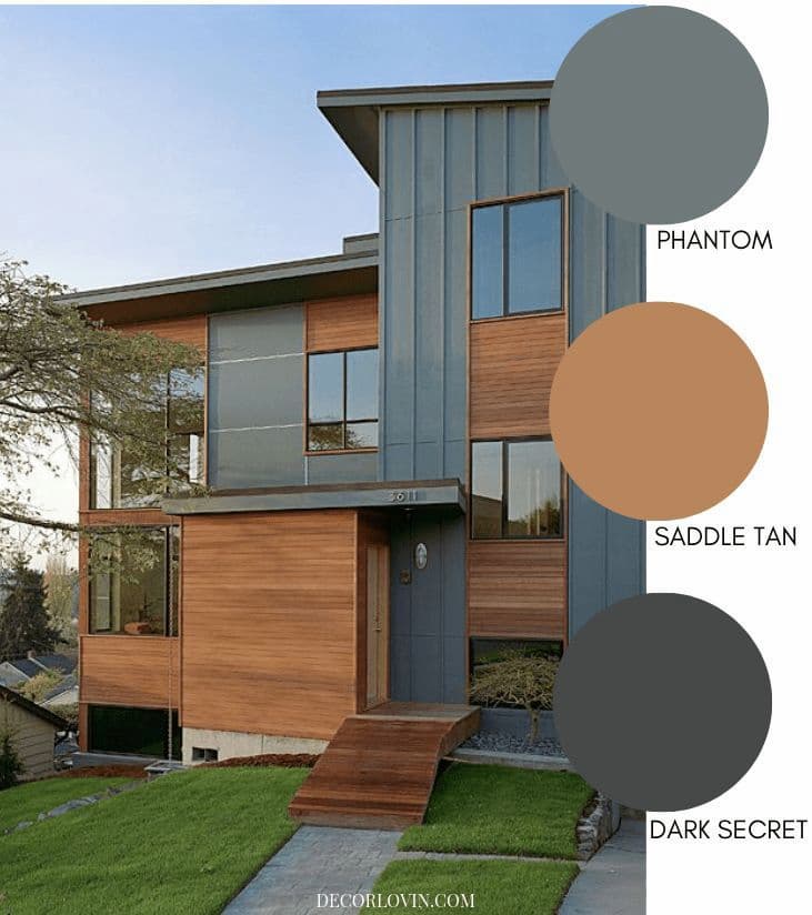 Modern Grey House Exterior Color Schemes 