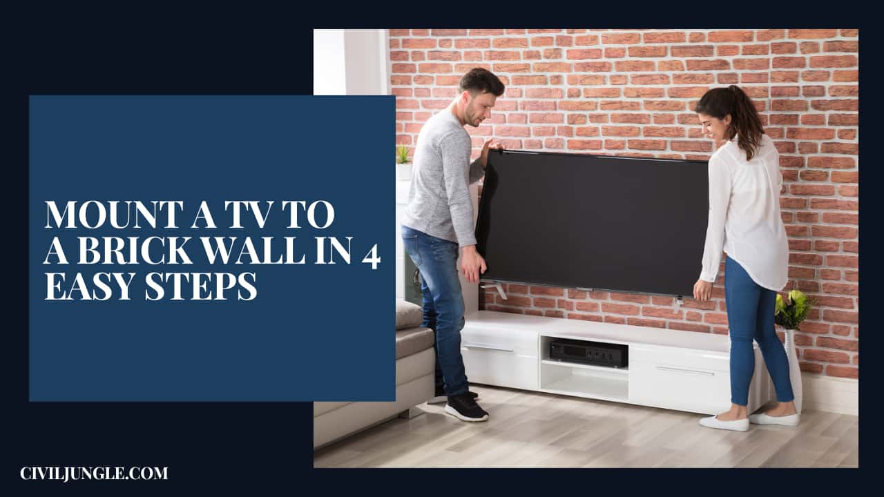 Mount a TV to a Brick Wall in 4 Easy Steps