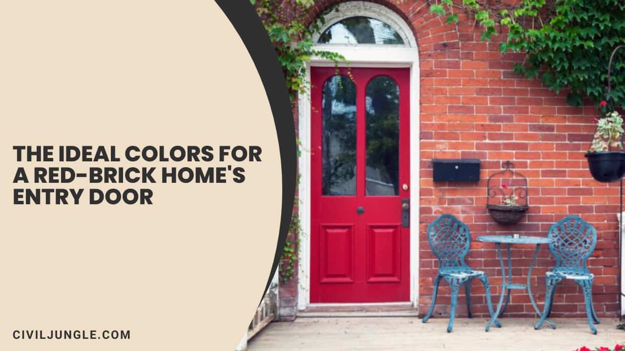 The Ideal Colors for a Red-Brick Home's Entry Door