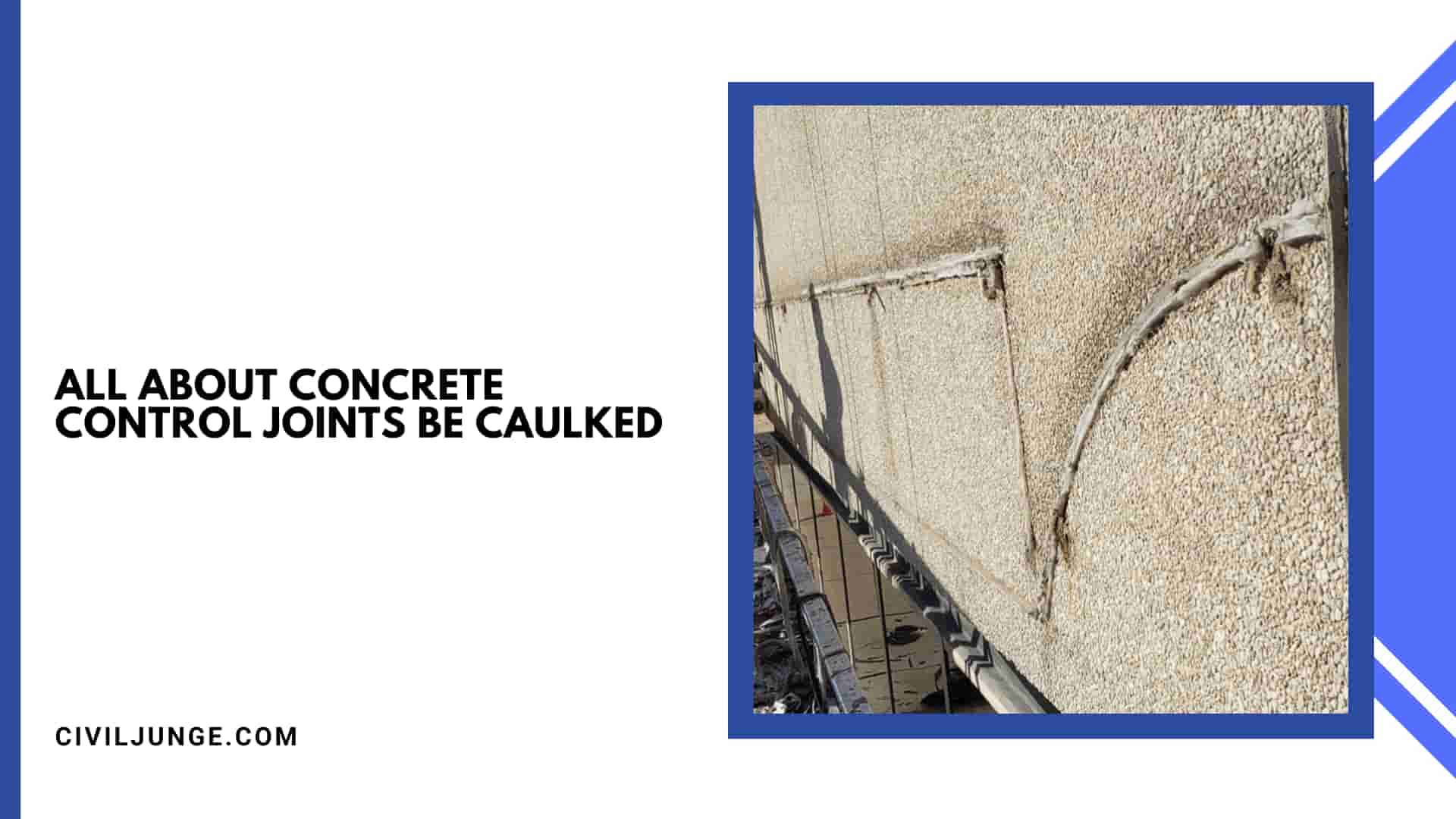 All About Concrete Control Joints Be Caulked