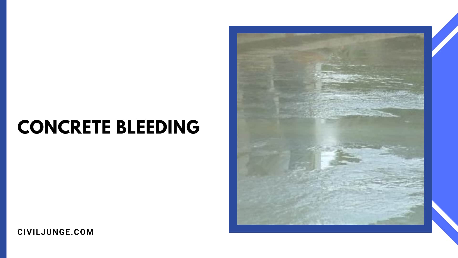 Concrete Bleeding
