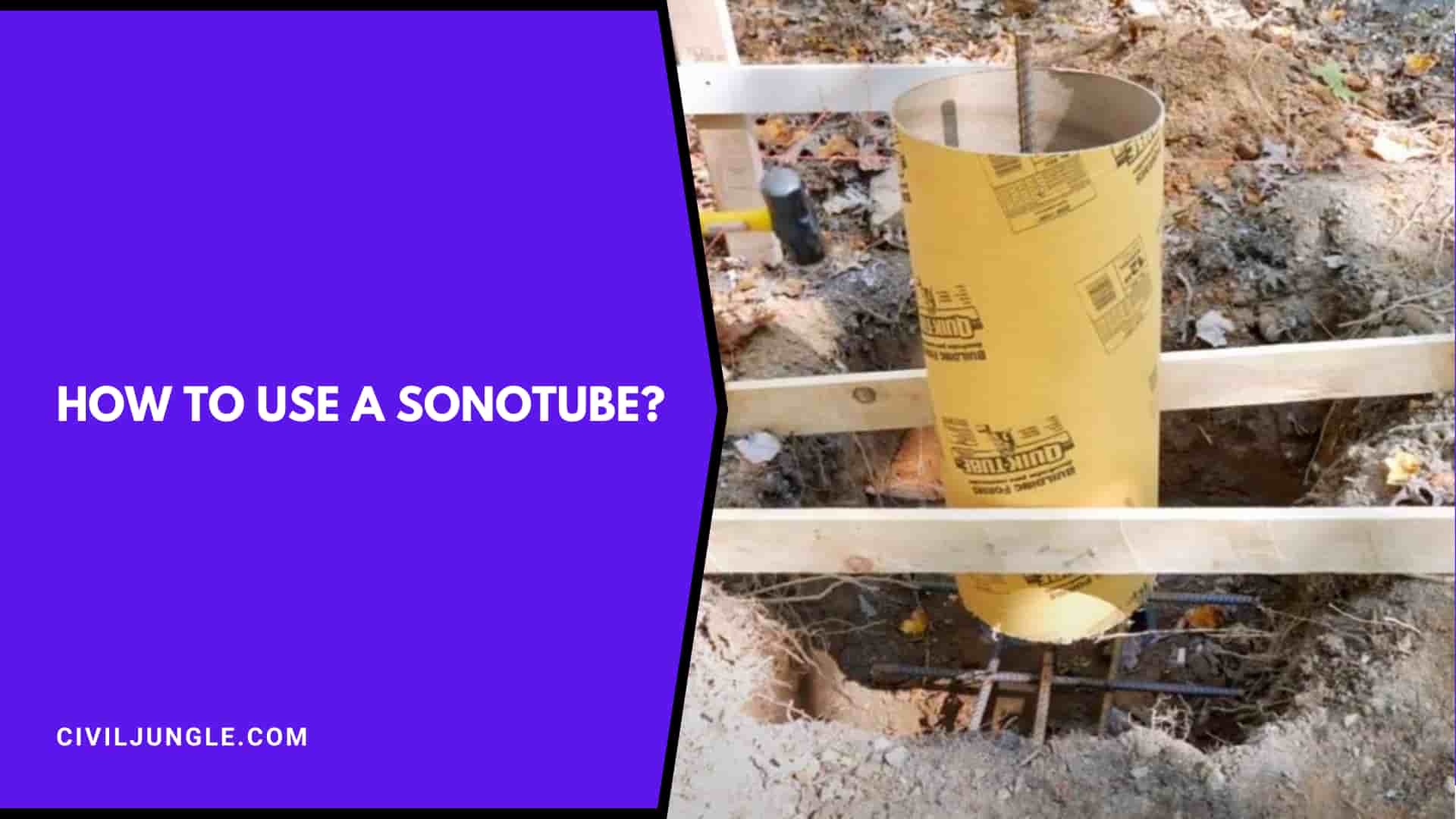 How To Use A Sonotube?