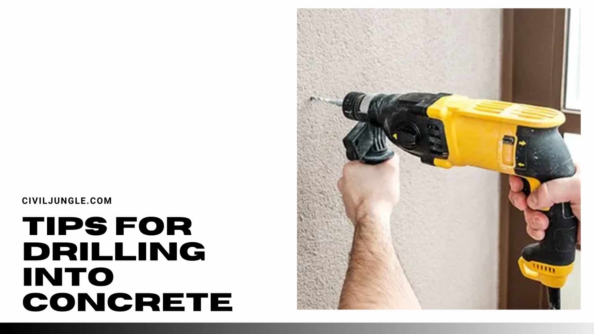 Tips For Drilling Into Concrete