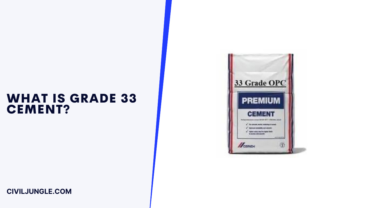 What IS Grade 33 Cement