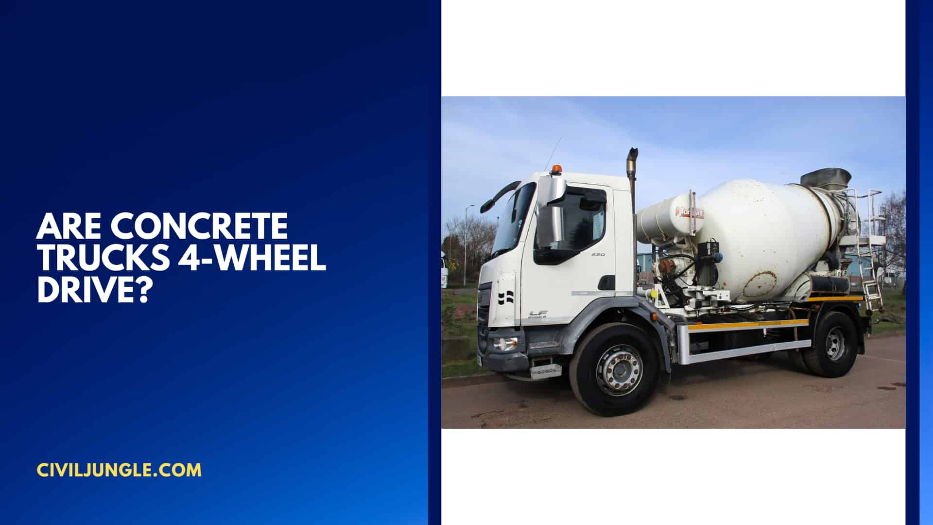 Are Concrete Trucks 4-Wheel Drive?