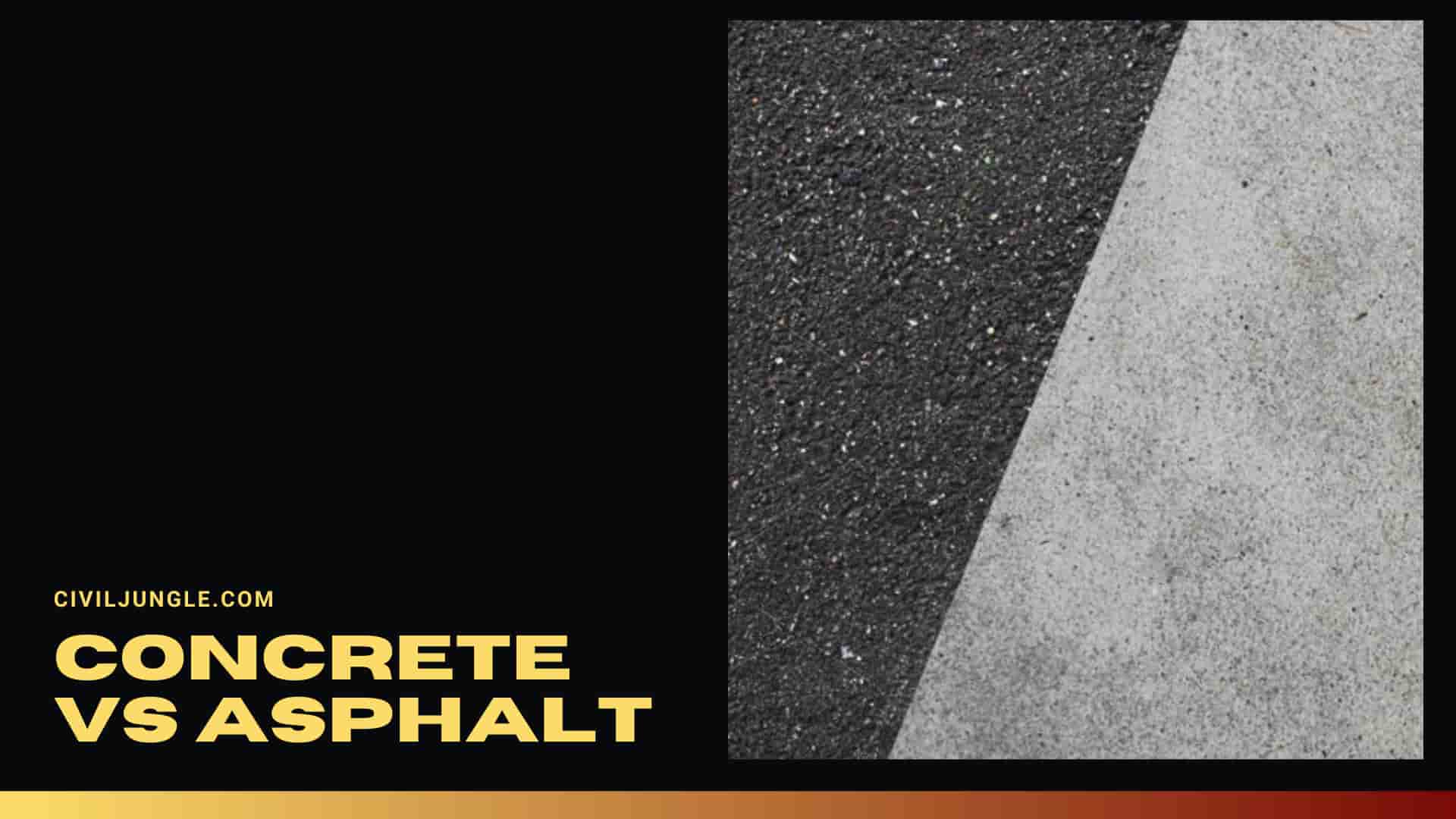 Concrete vs Asphalt