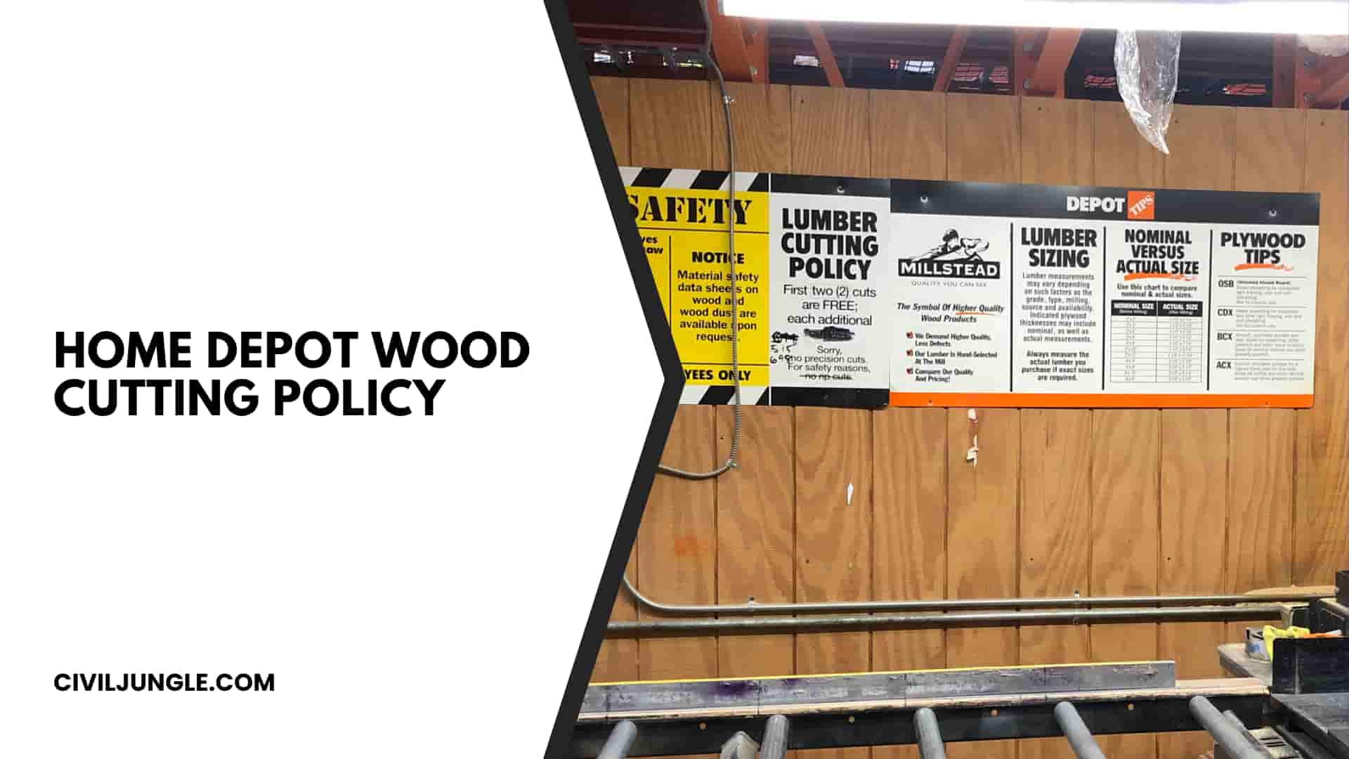 Home Depot Wood Cutting Policy