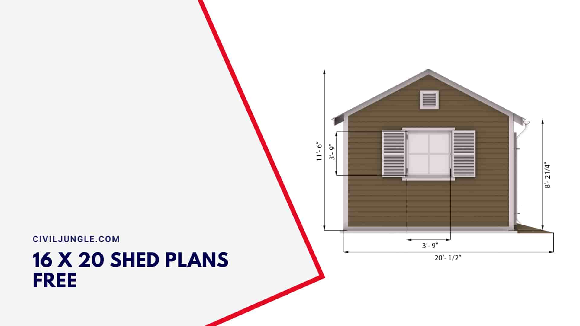 16 X 20 Shed Plans Free