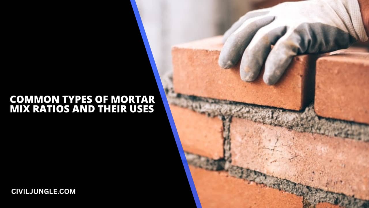 Common Types of Mortar Mix Ratios and Their Uses