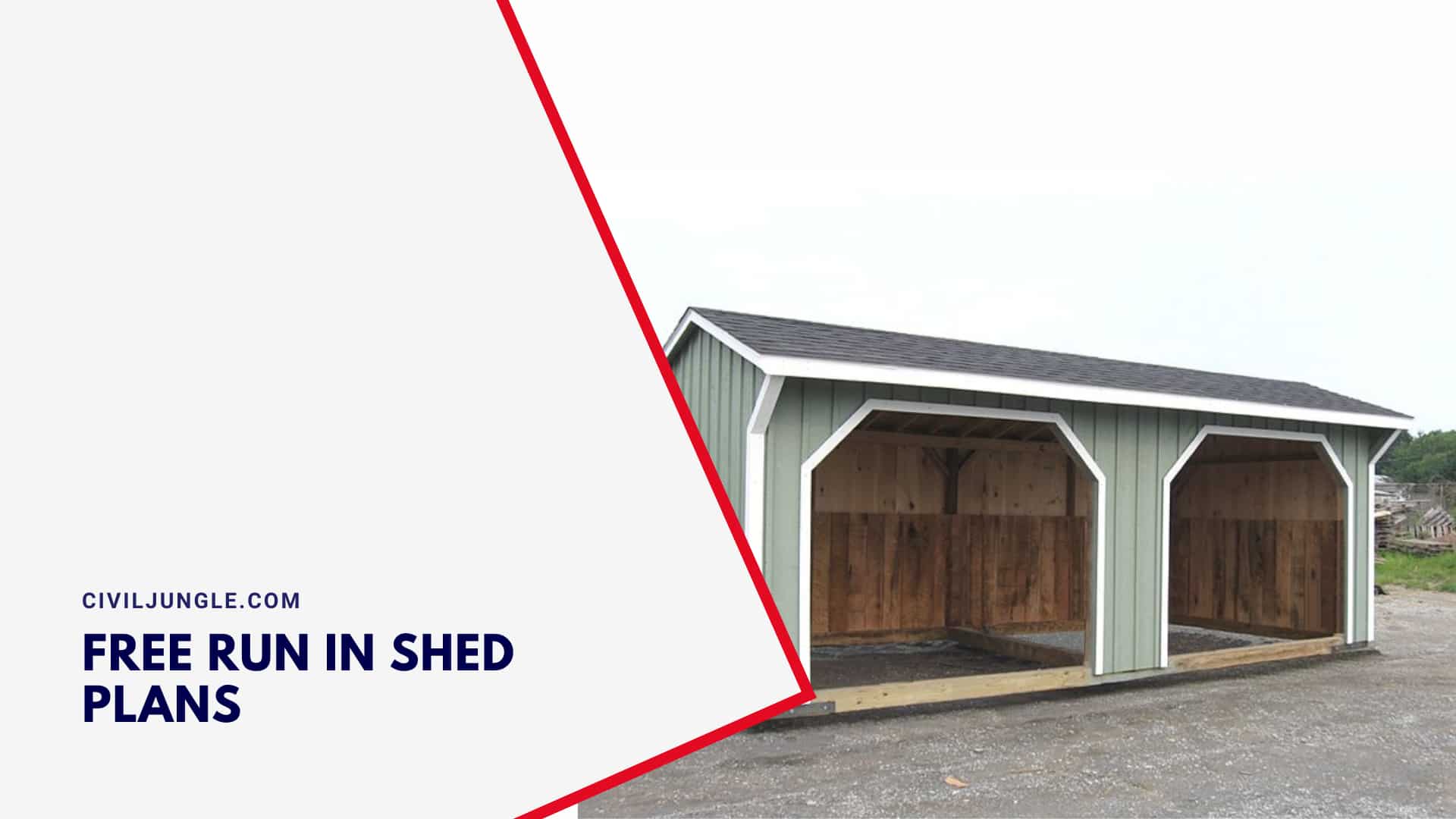 Free Run in Shed Plans