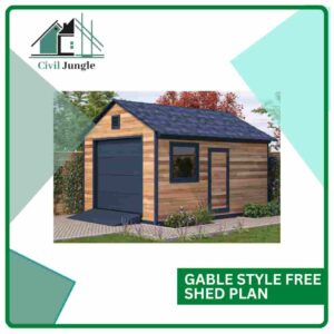 Gable Style Free Shed Plan