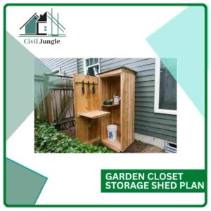Garden Closet Storage Shed Plan