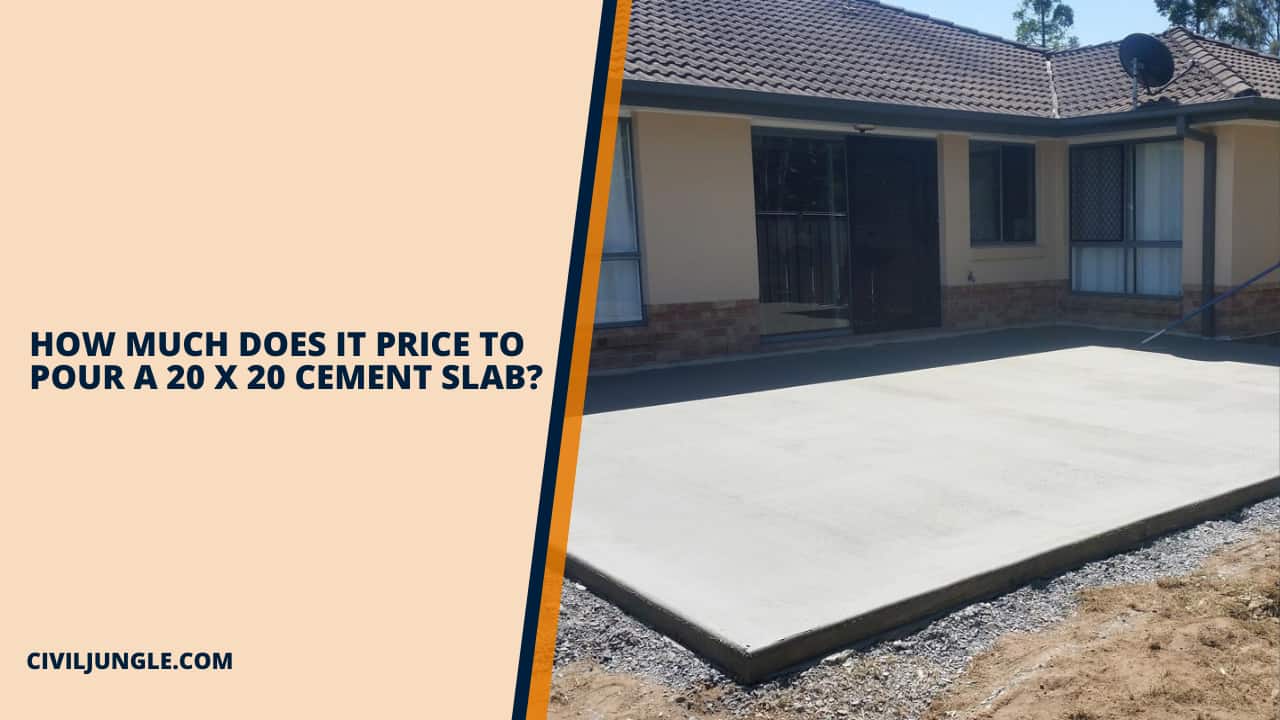 How Much Does It Price to Pour a 20 X 20 Cement Slab