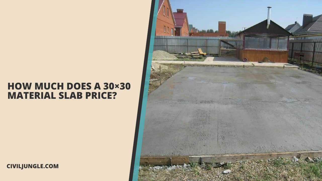 How Much Does a 30×30 Material Slab Price