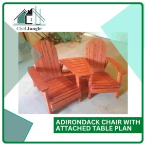 Adirondack Chair with Attached Table Plan