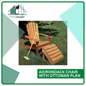 Adirondack Chair with Ottoman Plan