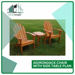 Adirondack Chair with Side Table Plan
