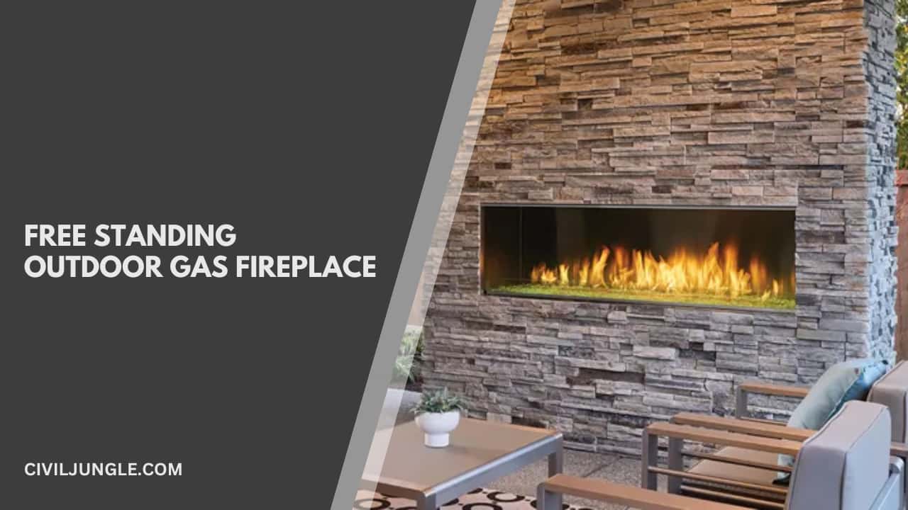 Free Standing Outdoor Gas Fireplace