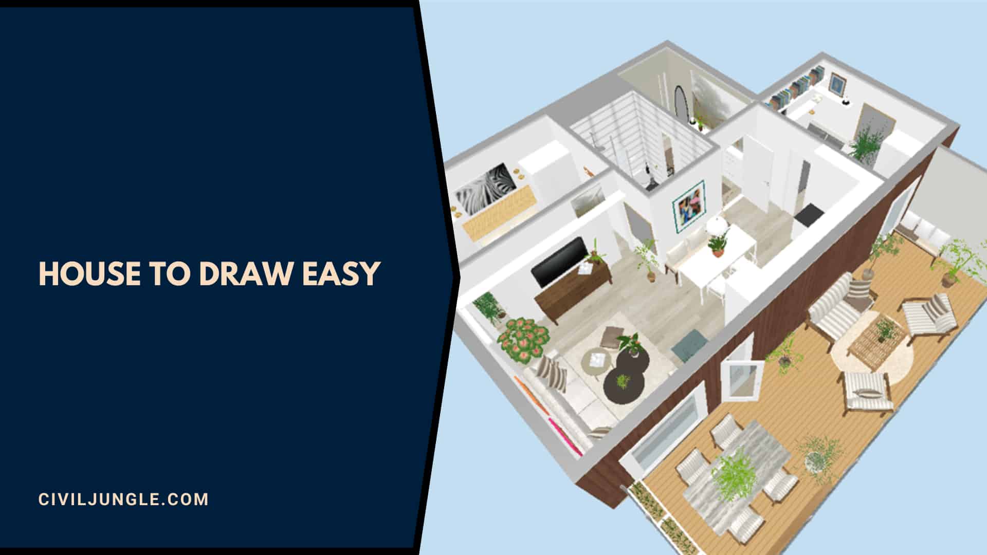 House to Draw Easy