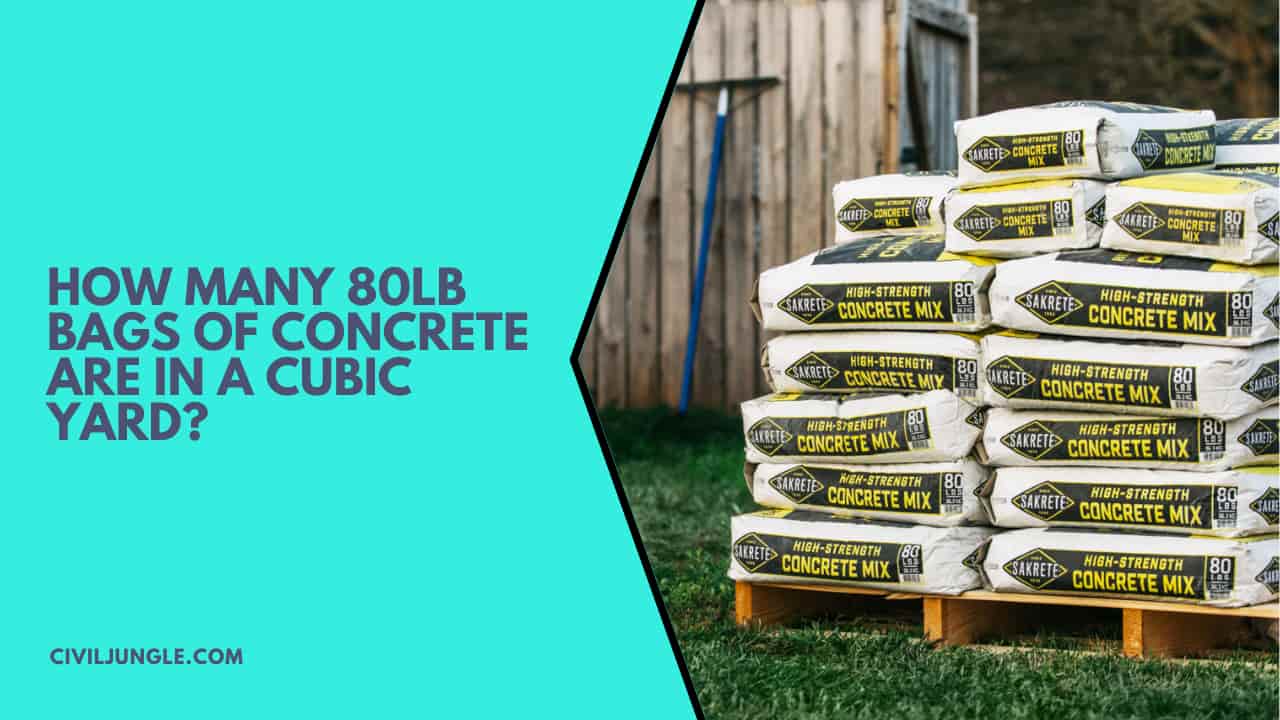 How Many 80lb Bags of Concrete Are in a Cubic Yard?
