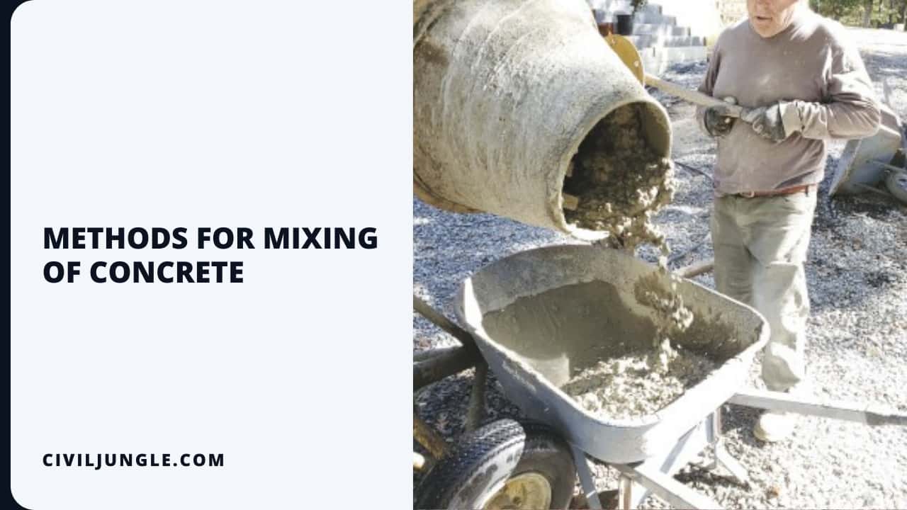 Methods for Mixing of Concrete