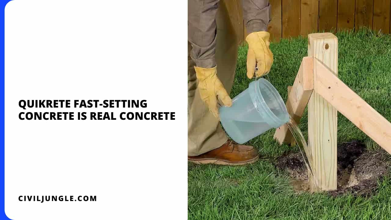Quikrete Fast-Setting Concrete Is Real Concrete