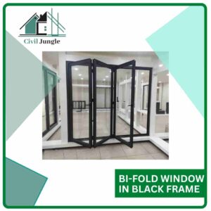 Bi-Fold Window in Black Frame