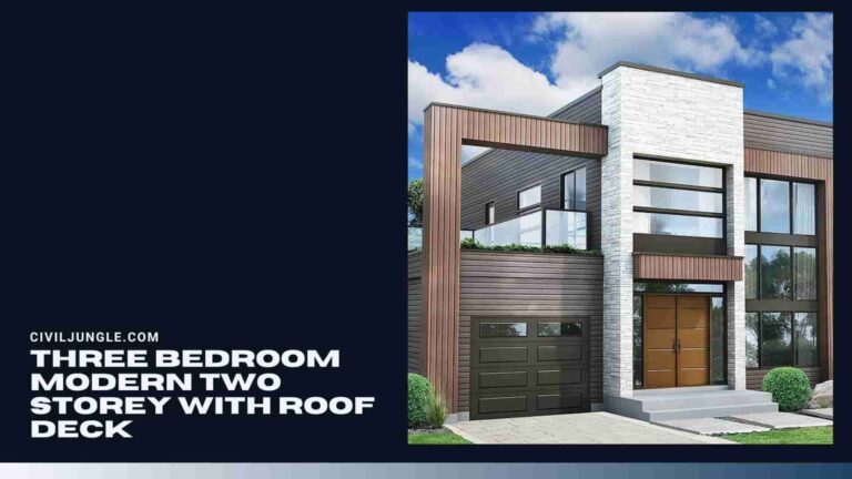 Three Bedroom Modern Two Storey with Roof Deck