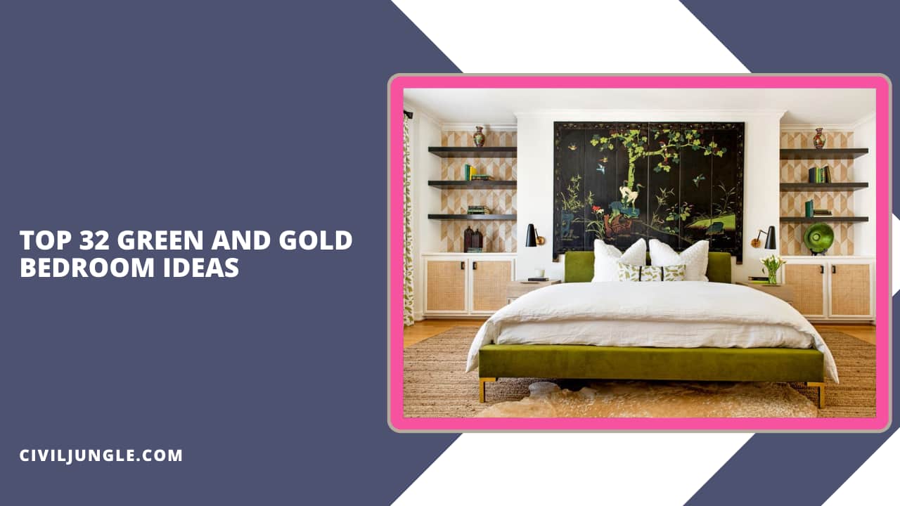 Top 32 Green and Gold Bedroom Ideas