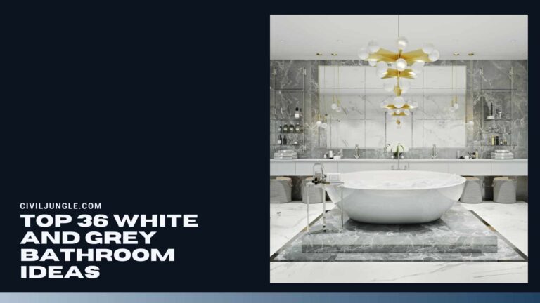 Top 36 White and Grey Bathroom Ideas