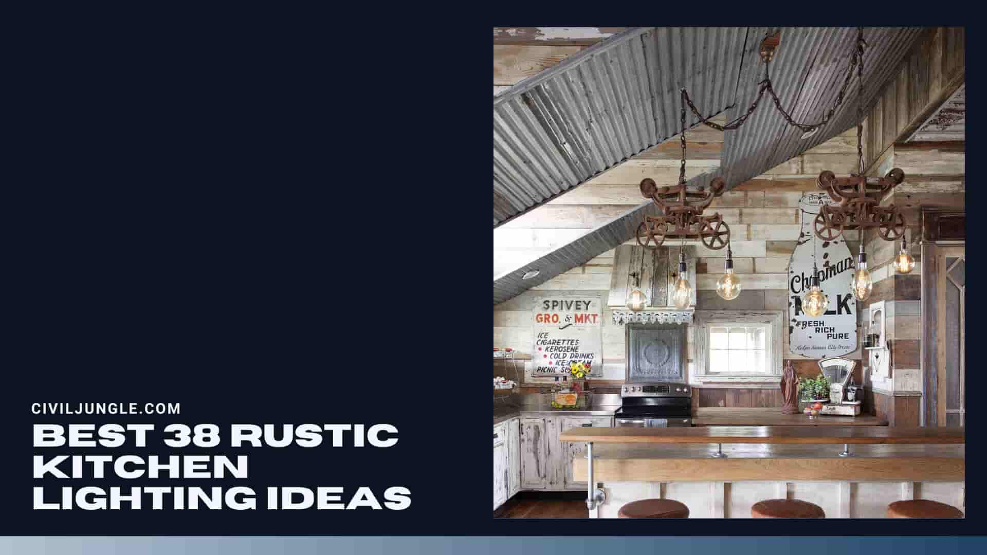 Best 38 Rustic Kitchen Lighting Ideas