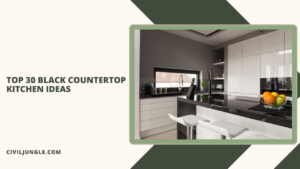Top 30 Black Countertop Kitchen Ideas