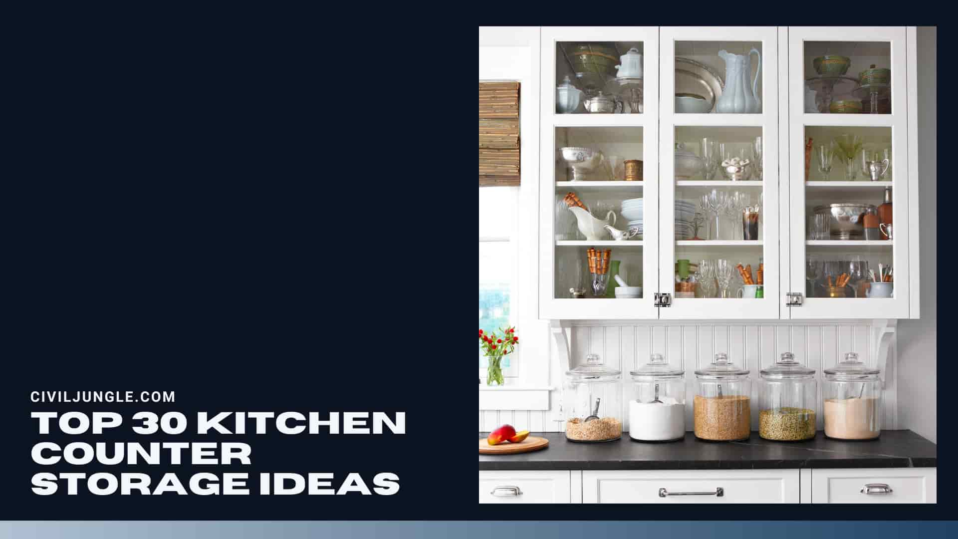 Top 30 Kitchen Counter Storage Ideas