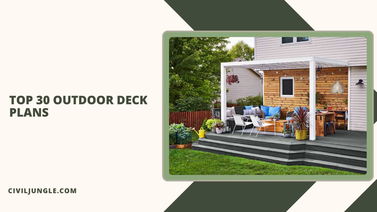 Top 30 Outdoor Deck Plans