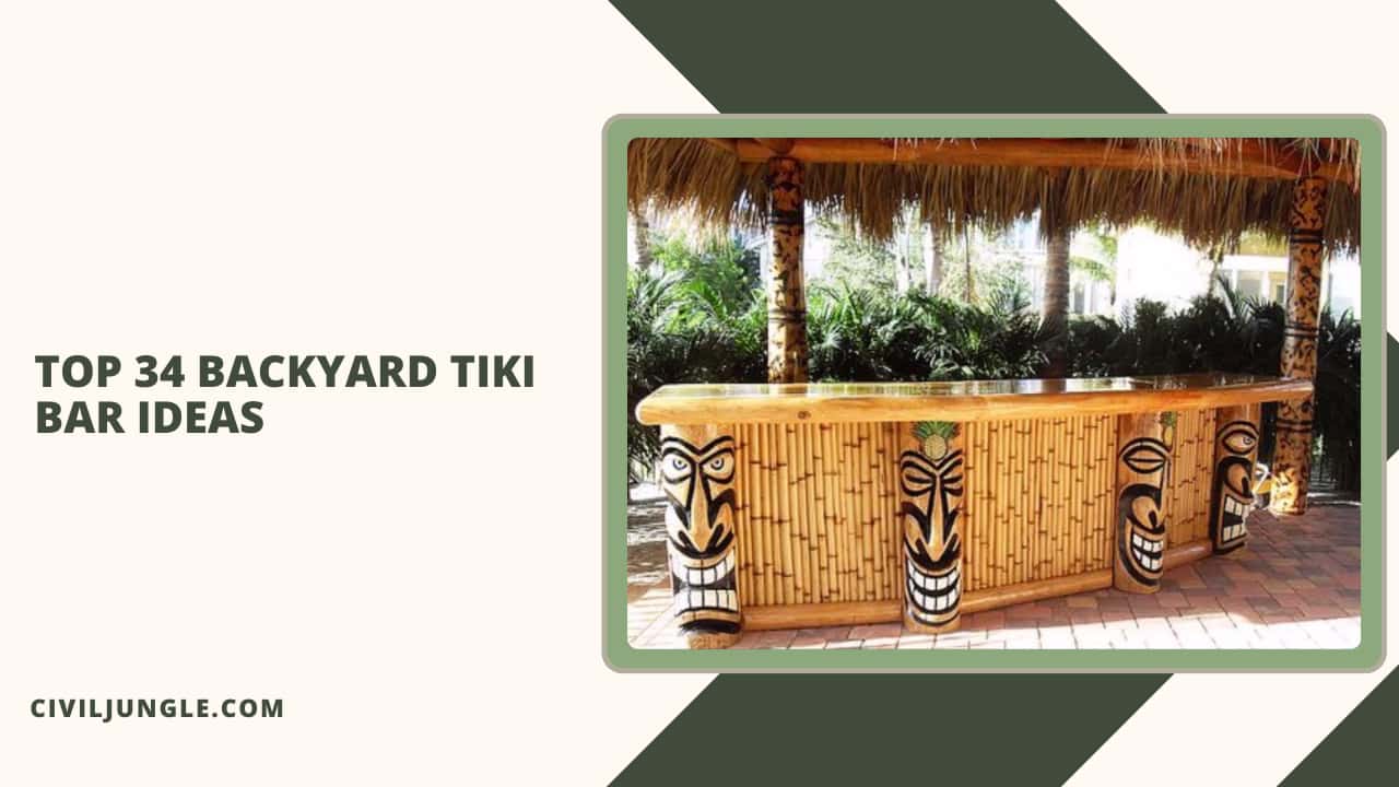 Top 34 Backyard Tiki Bar Ideas