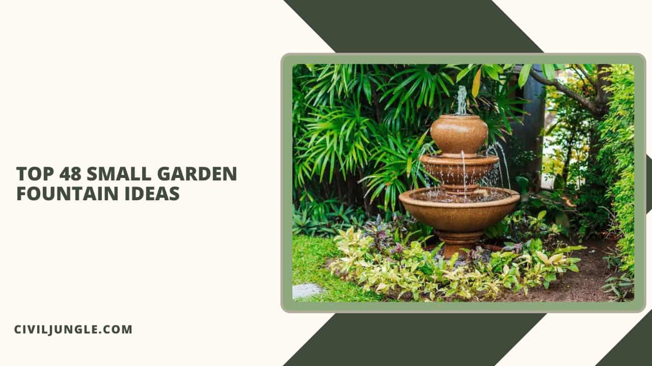 Top 48 Small Garden Fountain Ideas